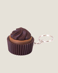 3D printed chocolate cupcake clicker keychain