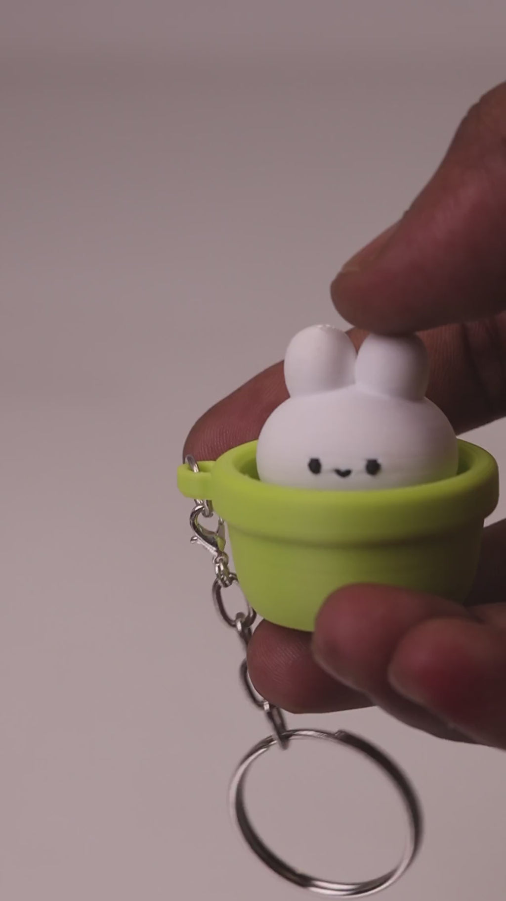 Bunny Clicker Keychain — video