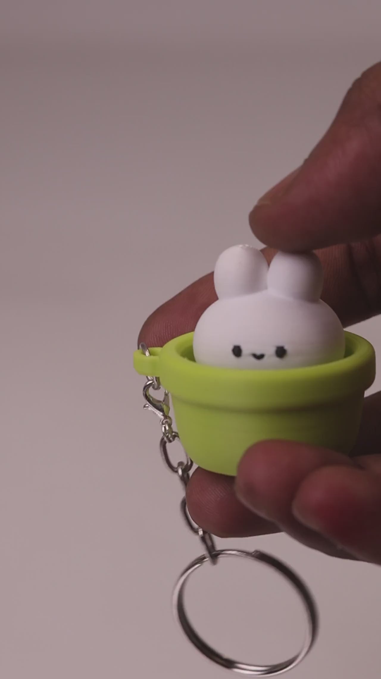 Bunny Clicker Keychain — video