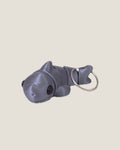 3D printed grey articulated shark keychain